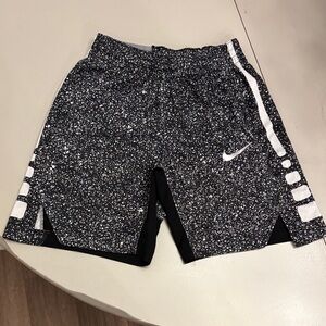Nike Kids Black and White Speckled Shorts